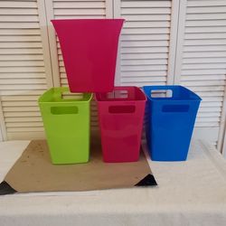 4 Colorful Garbage Cans Located  In Palm Beach Gardens