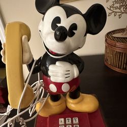 Vintage Mickey Mouse Phone & Disney Mugs