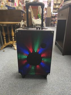 Portable Bluetooth karaoke machine with mic