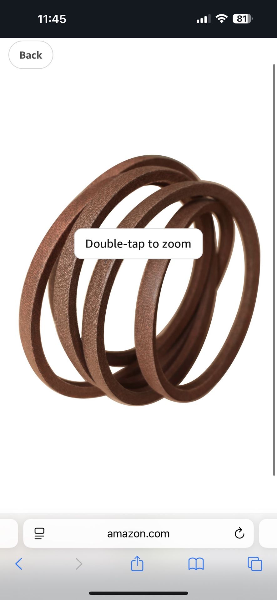 New Deck Belt 5/8" x 186" Made with Kevlar for Exmak 109-4994 116-1966 Next Lazer Z, Lazer Z AS Lawn Riding Mower