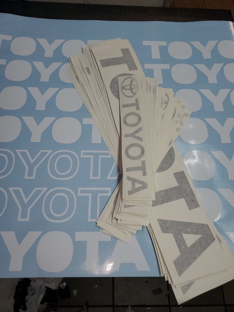 Toyota decal sets