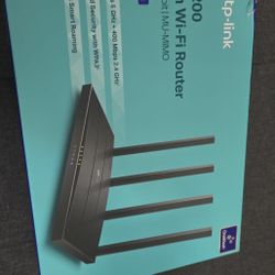 TP-Link Archer A6 AC1200 Mesh Wi-Fi Router (New)