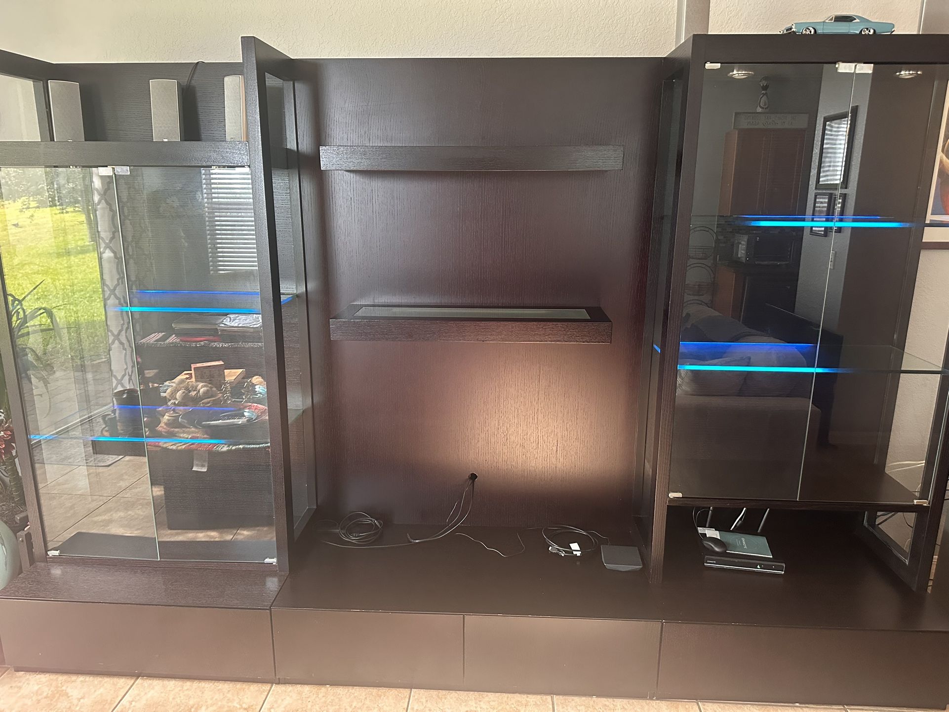 Modern Espresso Wall Unit