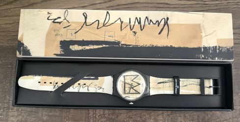 Brand New W/ Box Basquiat ‘Untitled’ Swatch Watch MOMA