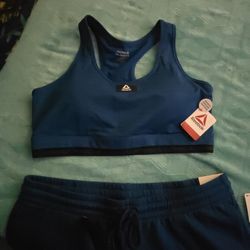 Brand New Reebok Sports Bra and Shorts 
