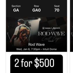 Rod Wave Concert 