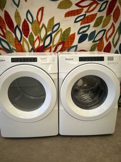 Whirlpool  washer and dryer  laundry