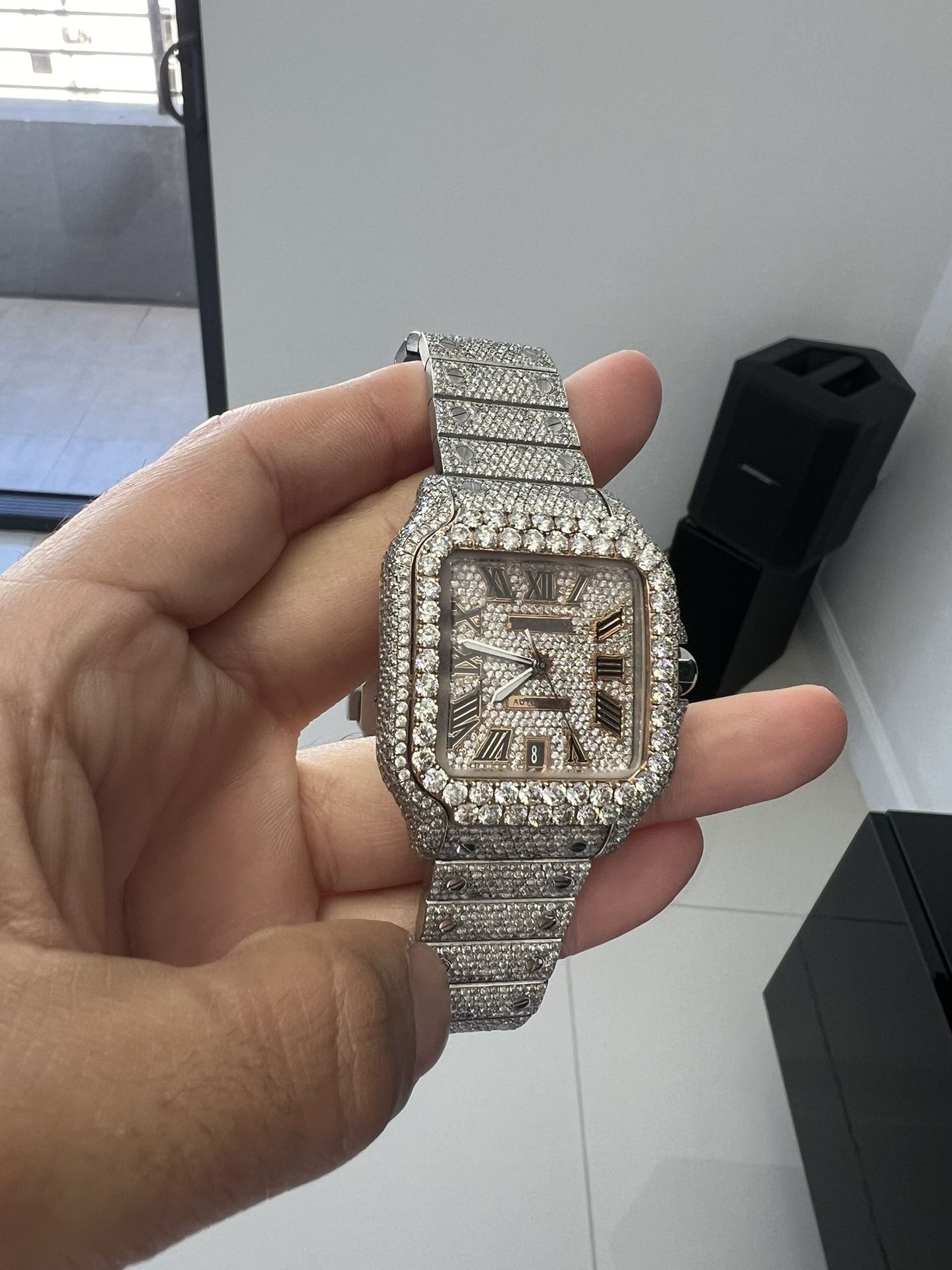 Cartier Santos Full Diamonds 