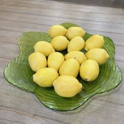 Decorative Plate With Artificial Lemons 🍋 