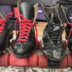 2 Pairs of Chicago Skates Size 11 Black Leather Now $60