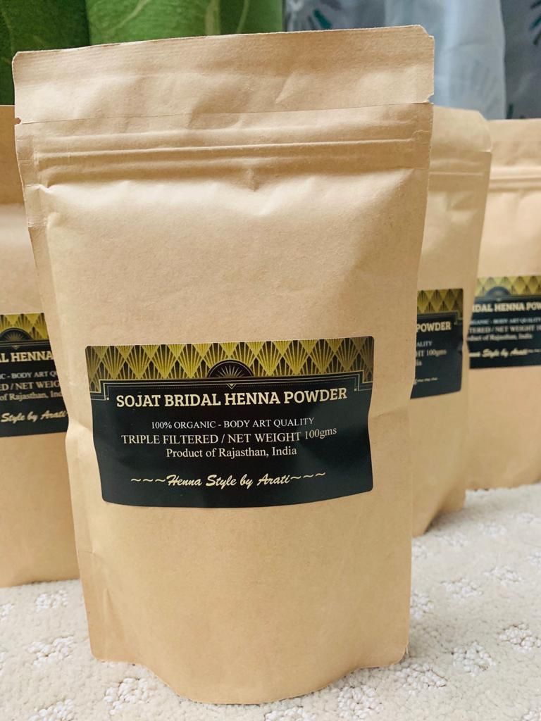 Organic henna powder fresh