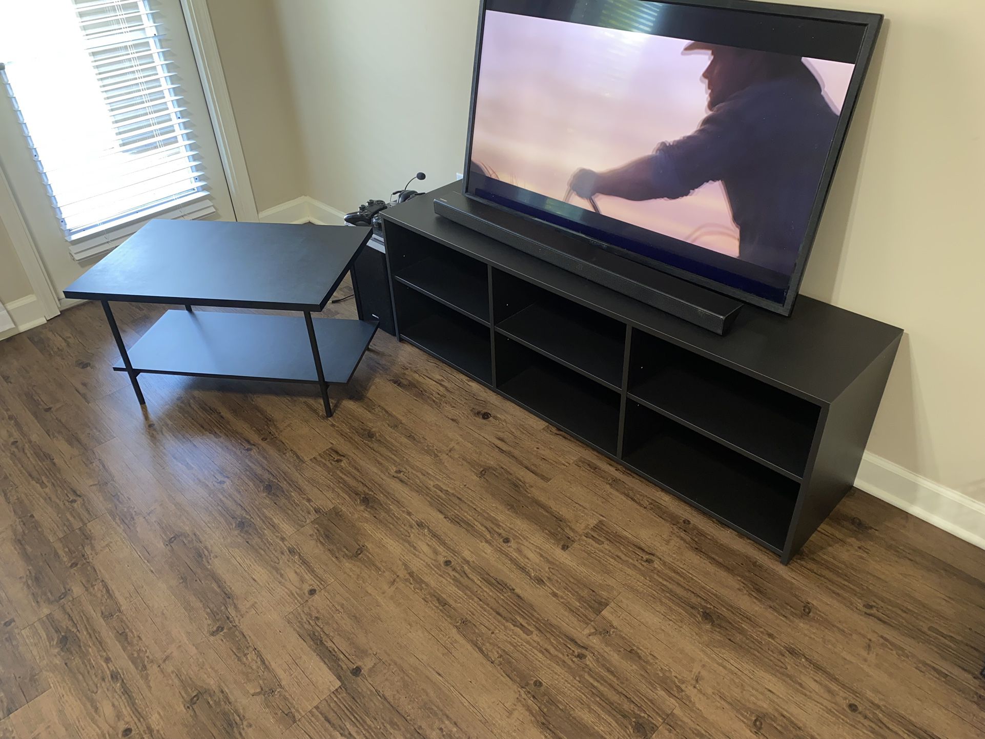 Black Coffee Table And TV Stand 