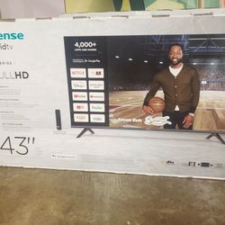 Tv Hisense 43", 4k, H55 Series, Android, Excellent