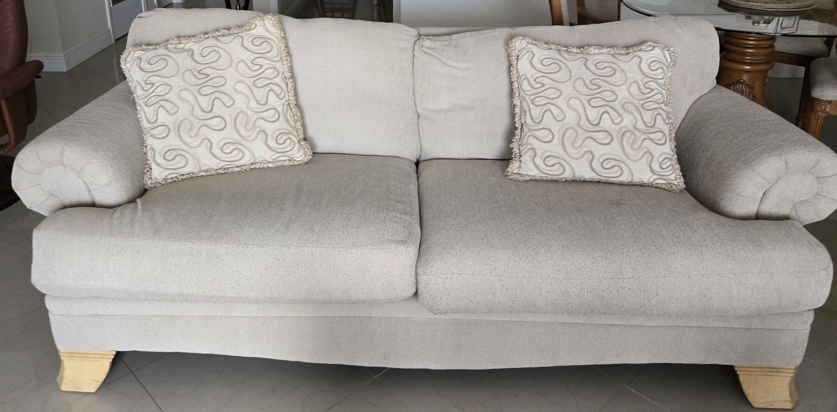 1 Sofa. And Set Of 3 Tables