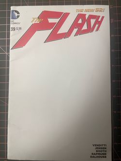 FLASH (2011) #39 BLANK SKETCH VARIANT COVER, 1ST PRINTING, DC COMICS NEW 52
