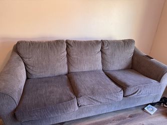 Gray Fabric 3-Seat Sofa