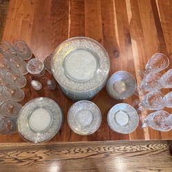 Fantasia by Princess House Crystal Dish Set for sale