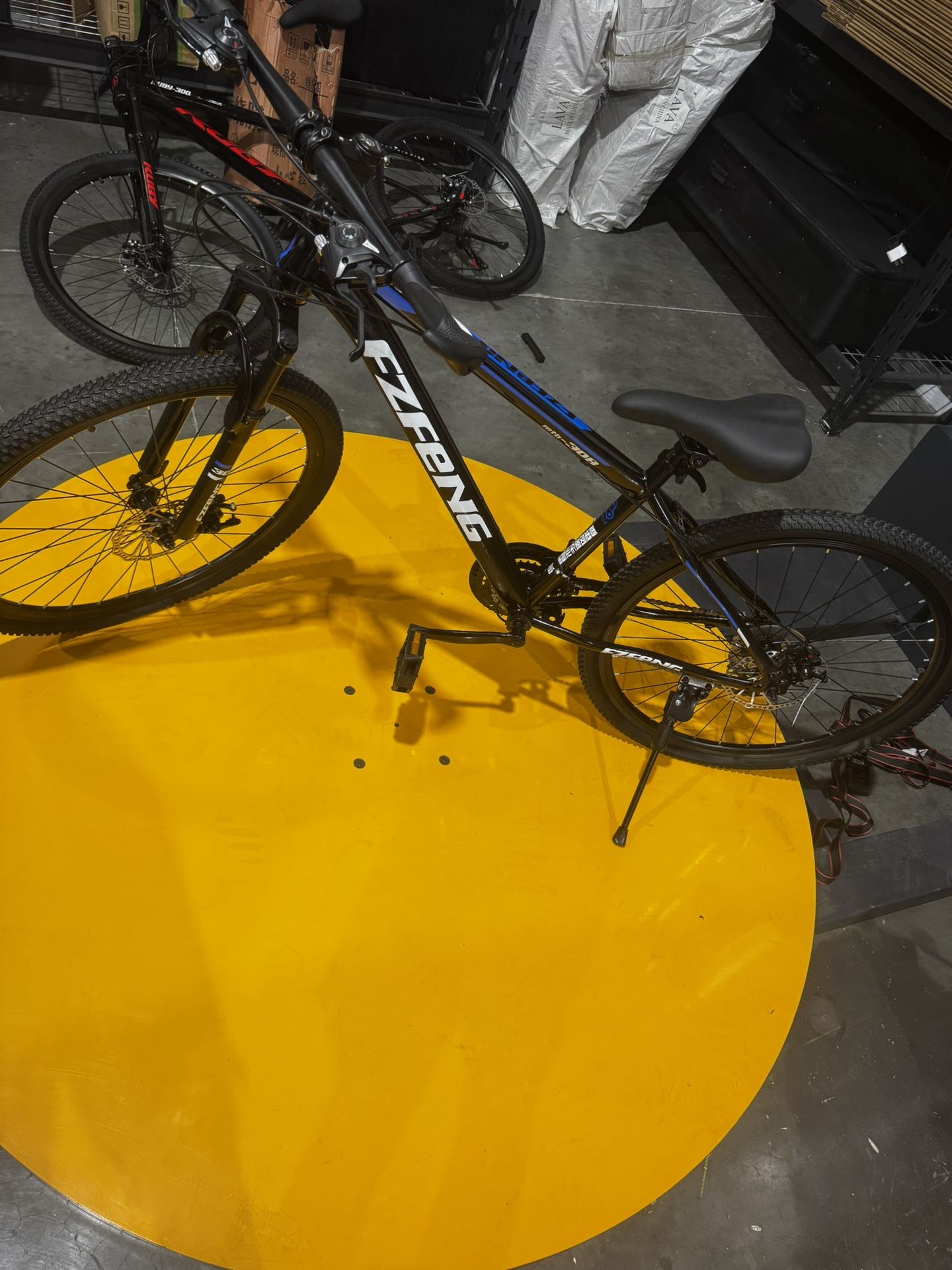 Good Black And Blue Mountain Bike $200