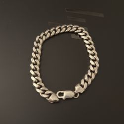8 Mm Cuban Bracelet 925 Silver 