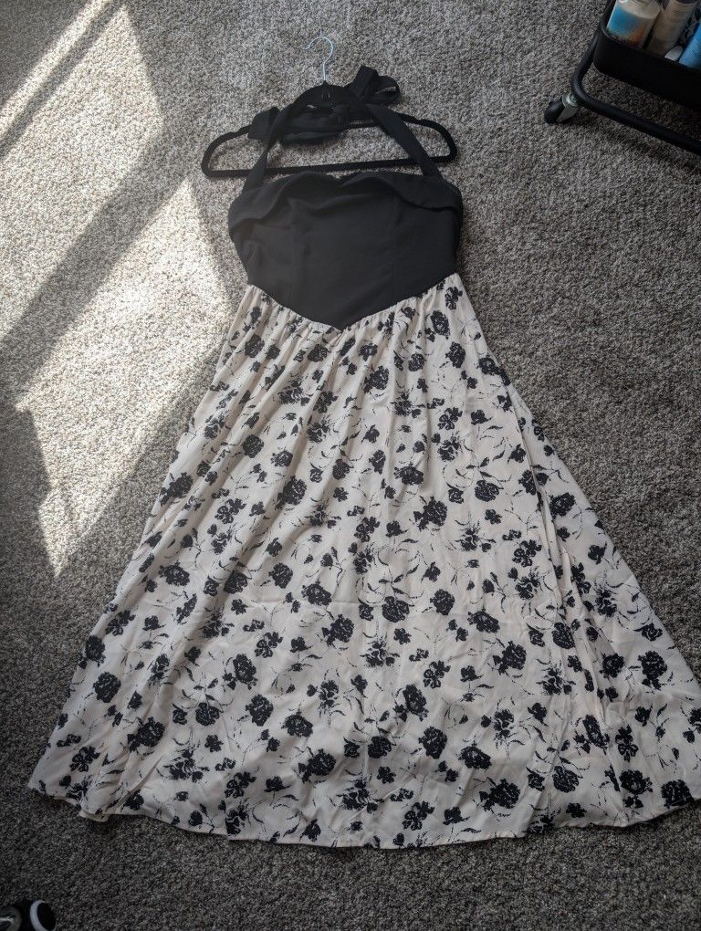 Floral Halter Dress