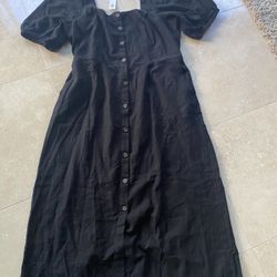 Old Navy Linen Dress Womens
