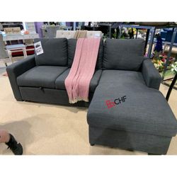Sectional Sofa With Storage Chaise And Pull Out Bed 