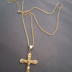 14 K Gold  Franco Box Foxtail Wheat Necklace