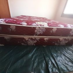 Queen Mattress With Box For $50