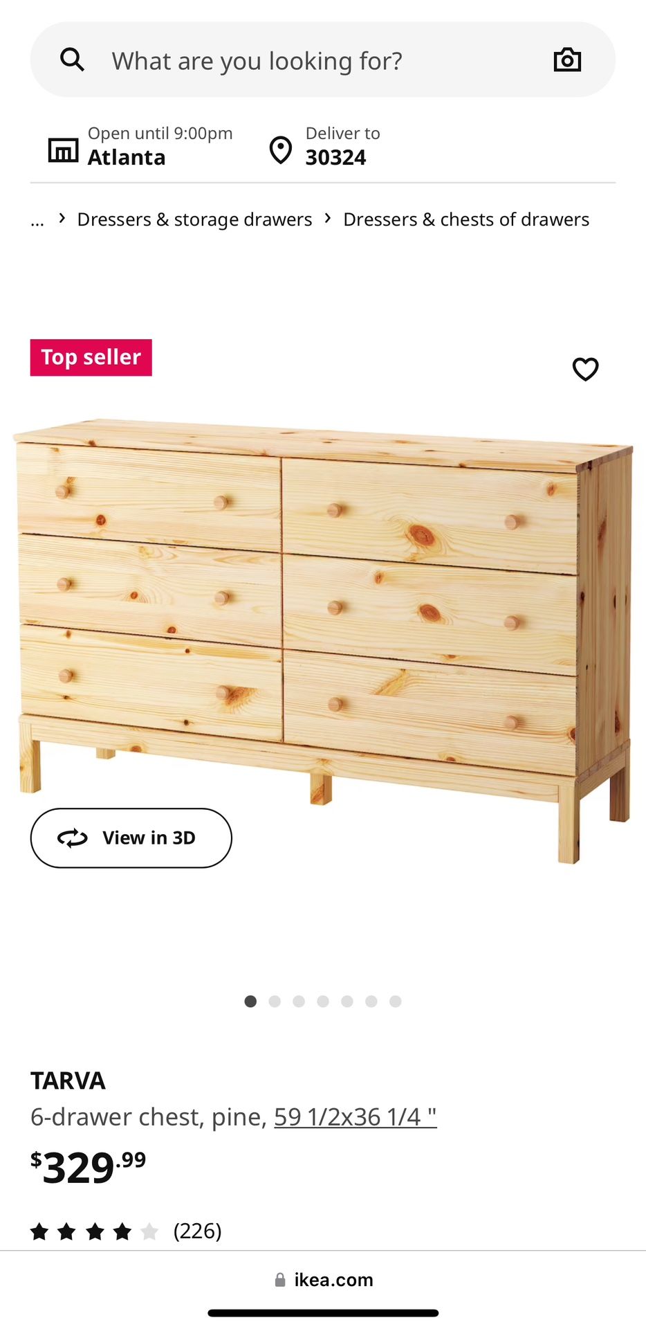 IKEA Tarva dresser for Sale in Atlanta, GA OfferUp