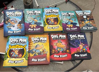 Collection  9 books. 'DOG MAN" all $50