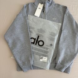 Gray Alo Quarterzip