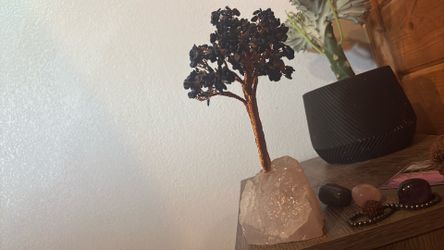 rose quartz copper tree lapis lazuli