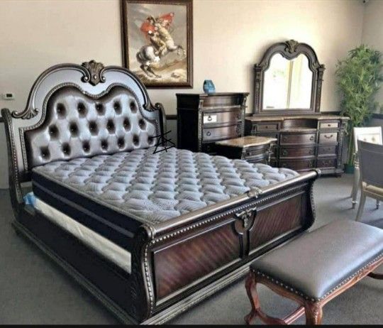 Cavalier Silver California King Bed
Homelegance $10 Down Payment And Financing Available