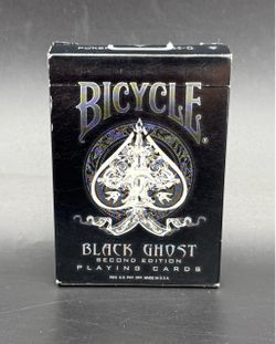 Ellusionist Bicycle Black Ghost 2nd Edition 8244-Q Rider Back Playing Cards Ohio