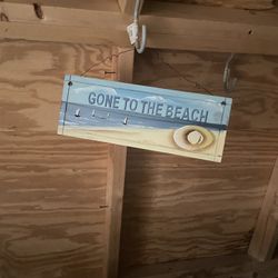 Gone To The Beach Sign