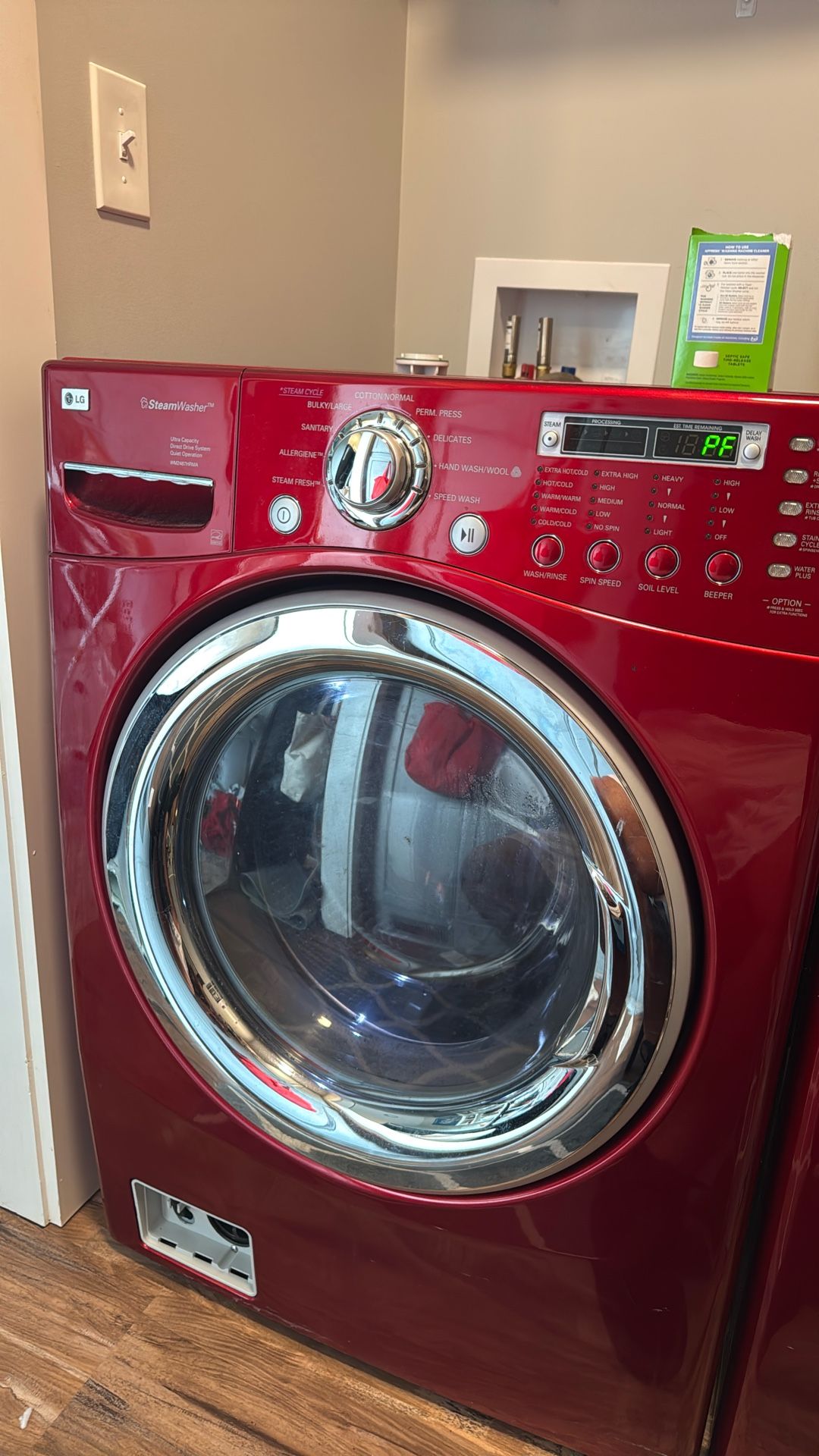 LG Steam Dryer w/ Steam Washing Machine for parts