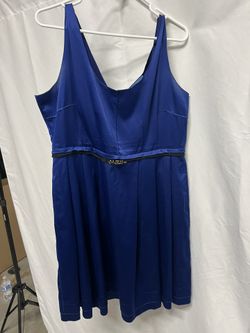 Blue Silk Dress
