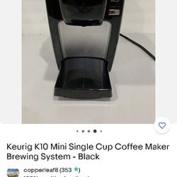 Keurig K10 Mini Plus. 