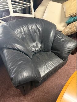 Used leather sofa