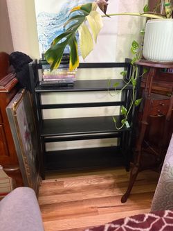 Black 3-Shelf Bookcase