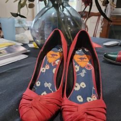 Rocketdog Red Satin Heels size 6