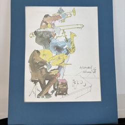 Leo Meiersdorff “New Orleans Jazz Band” Print On Paper