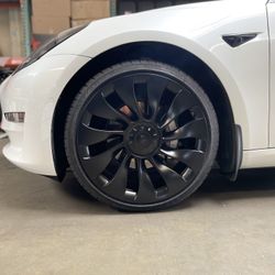 Powder Coat 20” Tesla Mercedes AMG Porsche 19” 18” Rims Black Powder Coat Wheels Calipers