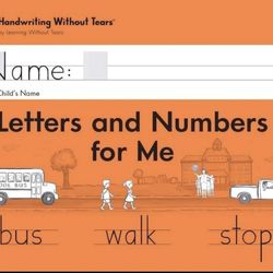 Learning Without Tears - Letters and Numbers for Me Student Workbook,#12
