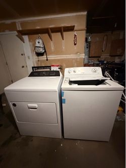Whirlpool dryer and hot point washer