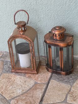 Copper Toned Lanterns