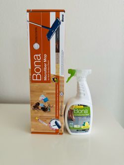 New Premium Bona Microfiber Mop Bundle