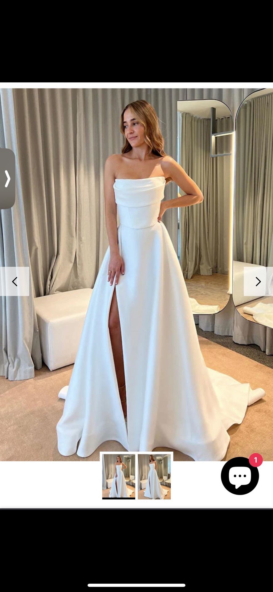 Wedding Dress New- Open Box 350$