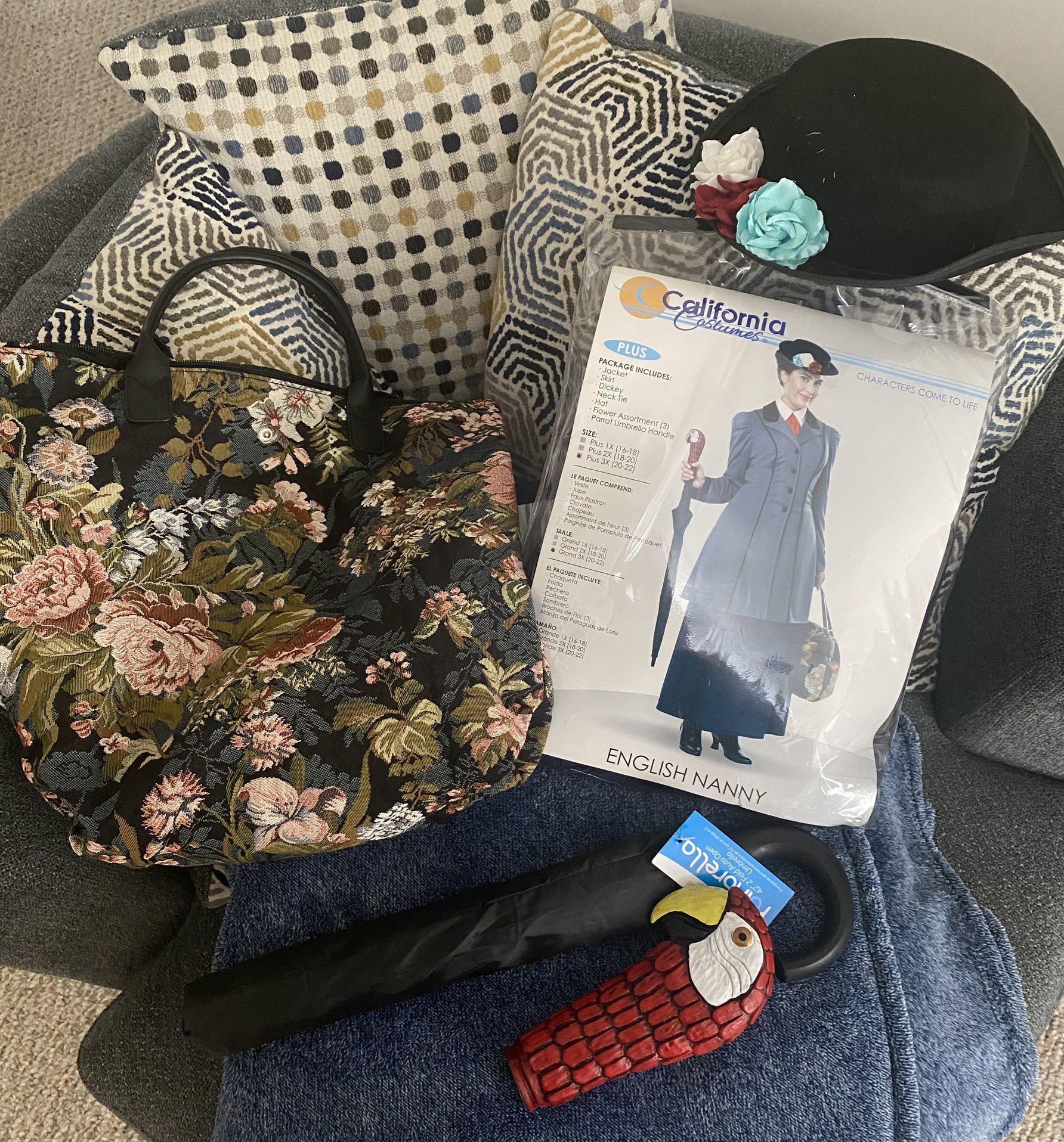 Mary Poppins Halloween Costume- Plus Size 