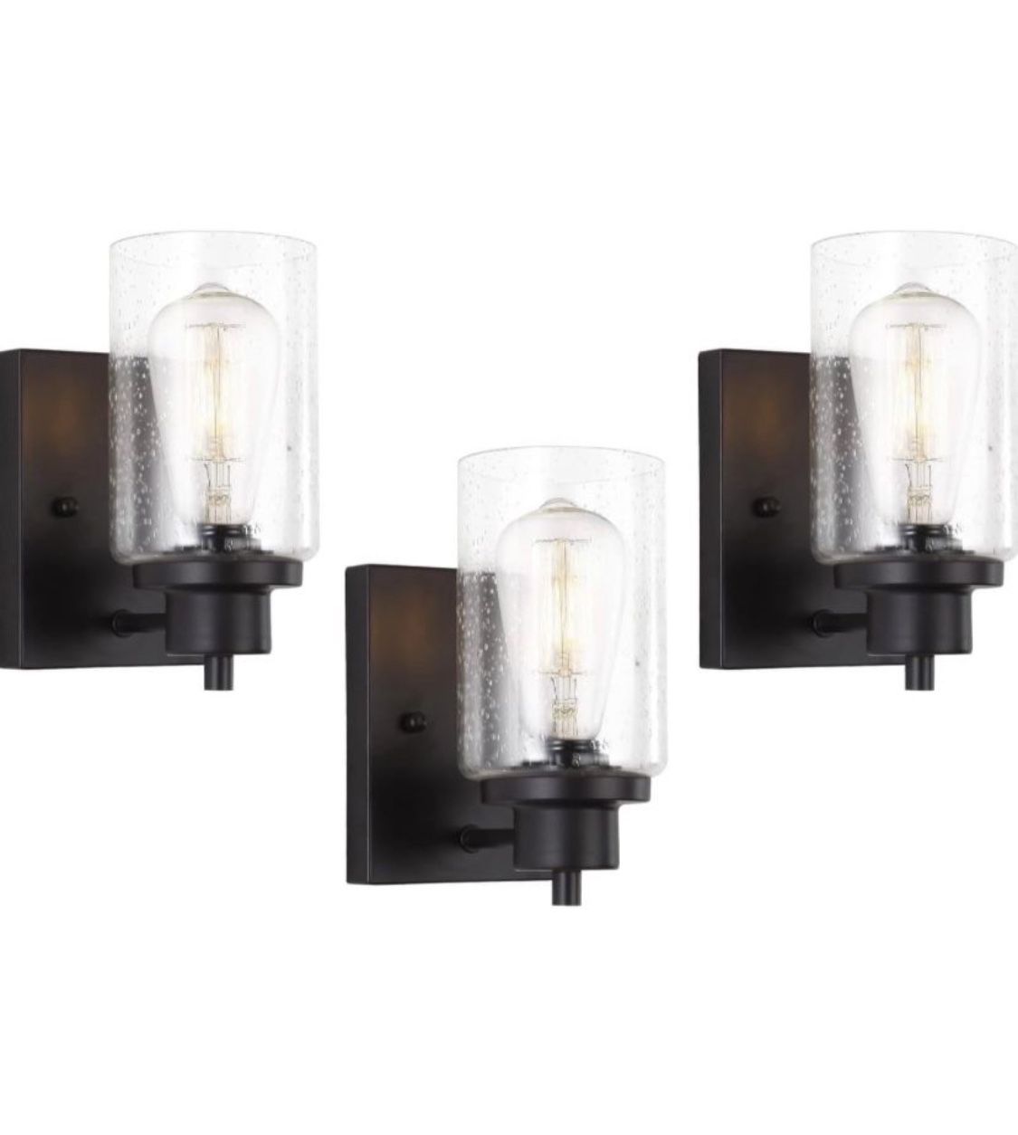 3 Pack Bath Vanity Light Fixtures Wall Sconces 